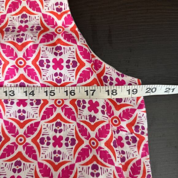 Tommy Bahama Dress Womens Medium Linen Shift Resort Cruise Preppy Tropical Boho - Picture 8 of 11